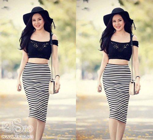 Sao Việt quyến rũ với bộ đôi váy bút chì, áo lửng - 5