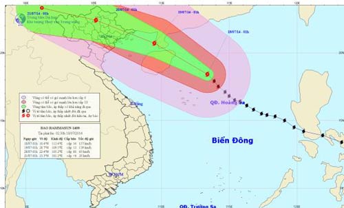 Bão số 2 chỉ còn cách Hoàng Sa khoảng 220km - 1