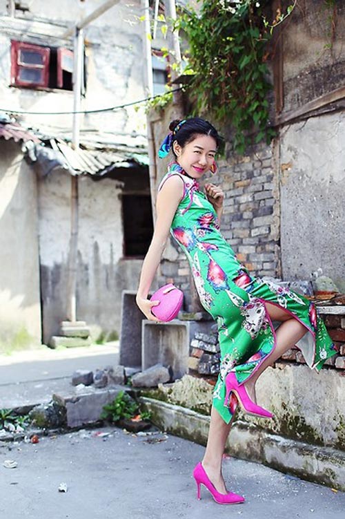 Tín đồ quot;lột xácquot; ấn tượng cho sườn xám - 15