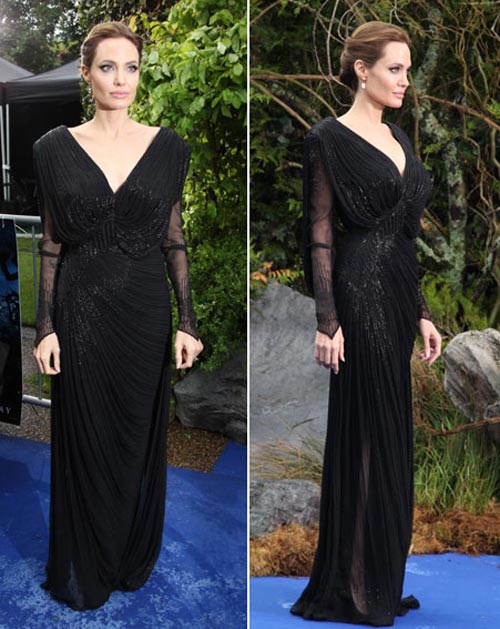Angelina Jolie- Nữ hoàng váy đen - 17