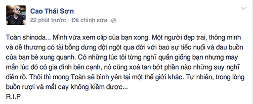 Sao Việt rúng động tin Toàn Shinoda qua đời - 7