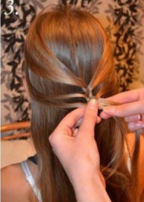 Cách tết tóc đính hoa đẹp #039;mê li#039; - 2