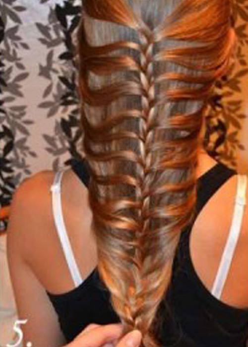 Cách tết tóc đính hoa đẹp #039;mê li#039; - 4