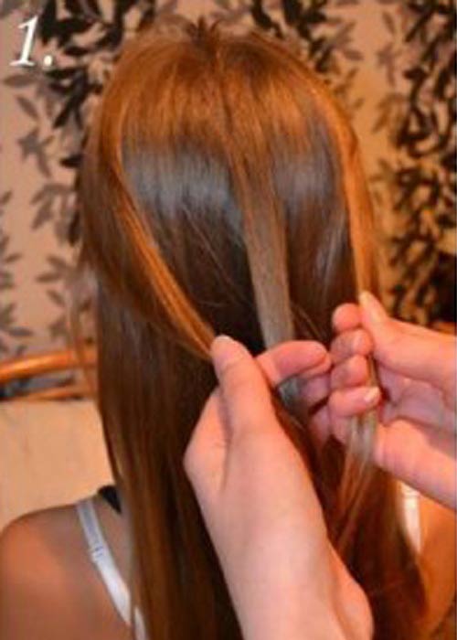 Cách tết tóc đính hoa đẹp #039;mê li#039; - 1