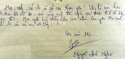 Nguyễn Đức Nghĩa và những bí ẩn trong bức thư tử biệt - 1