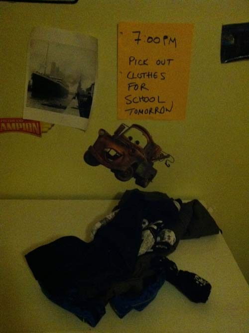 Học mẹ Mỹ tạo bảng nhắc việc con cực hay - 3