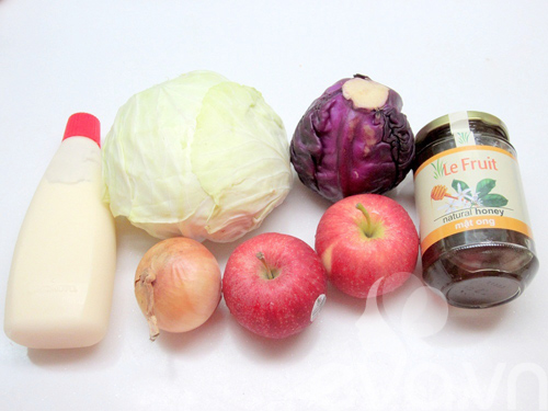 Salad táo giòn giòn cực dễ làm - 1