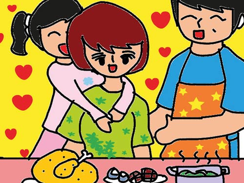 Văn tả mẹ xinh “bác bán thịt phải ngước nhìn” - 1