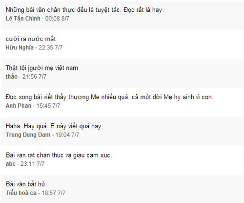Văn tả mẹ xinh “bác bán thịt phải ngước nhìn” - 2