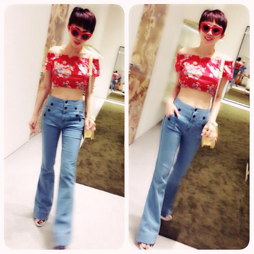 quot;Say lòngquot; vì mốt áo trễ vai của Tóc Tiên - 6