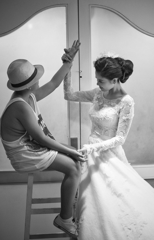 Trương Quỳnh Anh mặc áo cưới sau tin đồn rạn nứt - 13