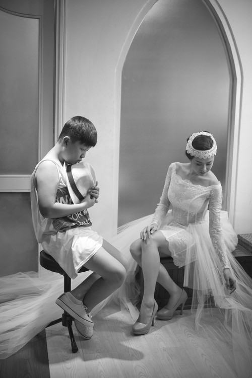 Trương Quỳnh Anh mặc áo cưới sau tin đồn rạn nứt - 8