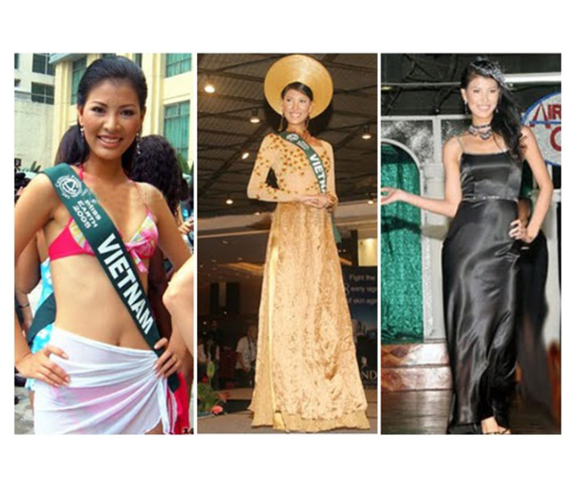 Á hậu 2 'Hoa hậu phụ nữ Việt Nam qua ảnh 2004' Thanh Hoài cũng nằm trong số những người đẹp Việt... da đen.
