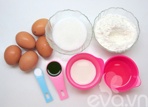 Bánh chiffon cuộn hương lá dứa - 1