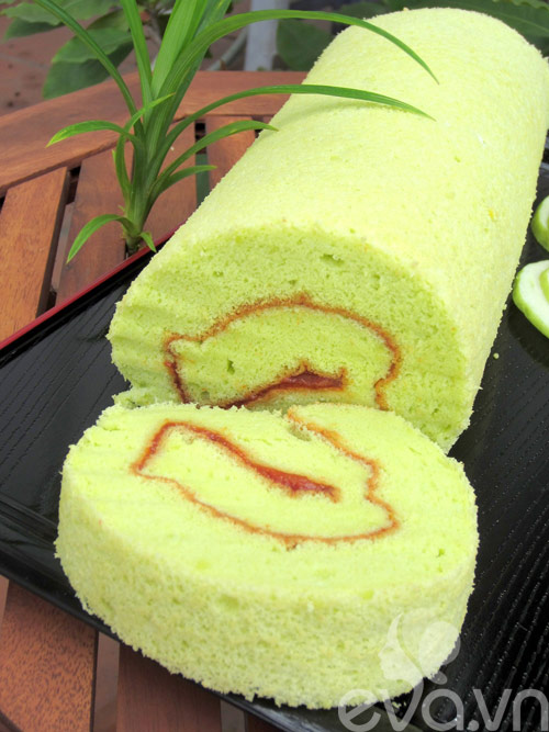 Bánh chiffon cuộn hương lá dứa - 11