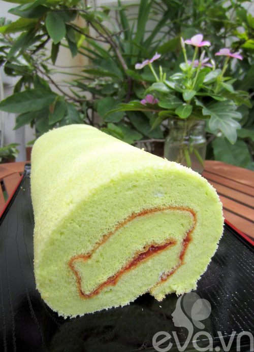 Bánh chiffon cuộn hương lá dứa - 9