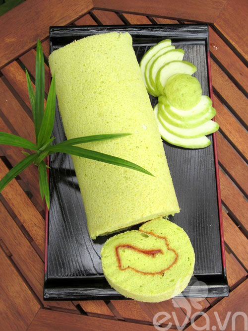 Bánh chiffon cuộn hương lá dứa - 10