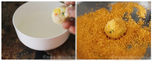 Làm phô mai viên chiên cho chị em ăn chơi - 5