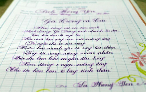 Ngắm chữ của cô giáo đoạt giải nhất viết đẹp - 3