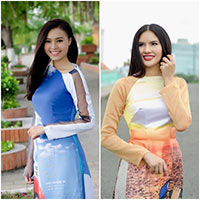 Lan Ngọc, Lê Phương diện áo dài hướng về biển đảo