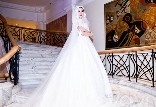 Vũ Ngọc Anh làm cô dâu xinh đẹp - 6