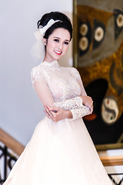 Vũ Ngọc Anh làm cô dâu xinh đẹp - 3