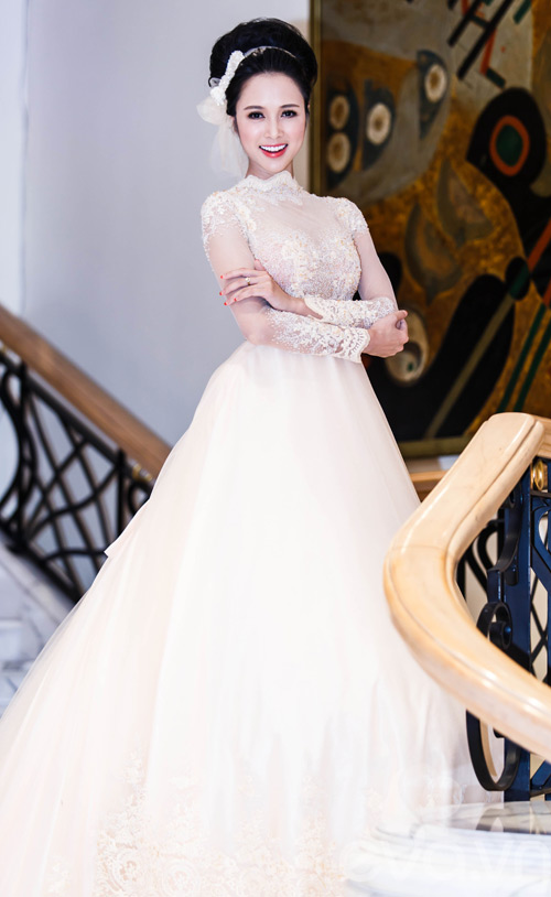 Vũ Ngọc Anh làm cô dâu xinh đẹp - 2