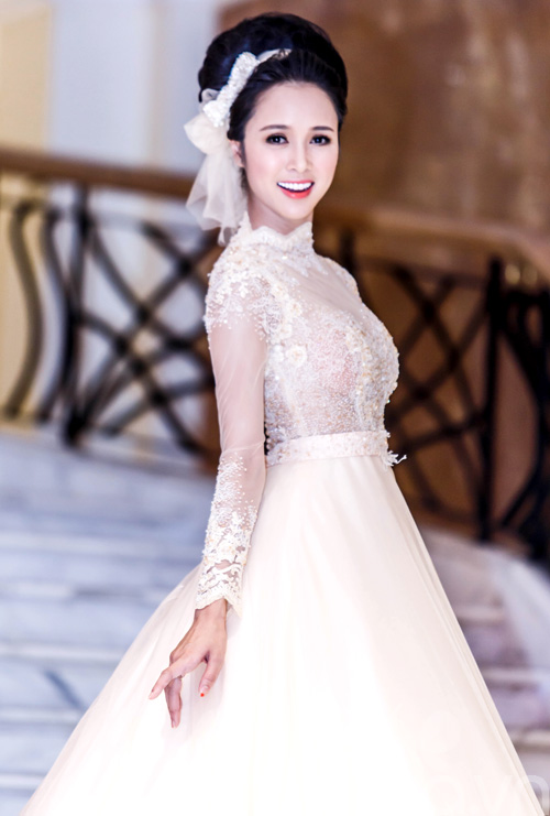 Vũ Ngọc Anh làm cô dâu xinh đẹp - 4