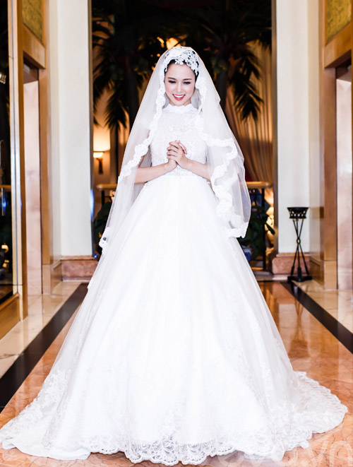 Vũ Ngọc Anh làm cô dâu xinh đẹp - 7