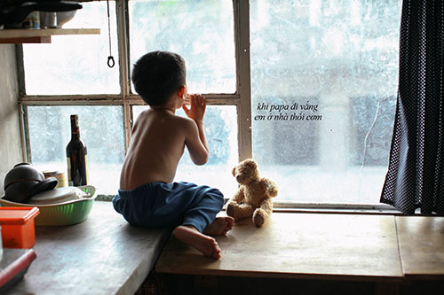 Say lòng với bộ ảnh #039;Gà trống#039; của bố đơn thân và con trai - 3