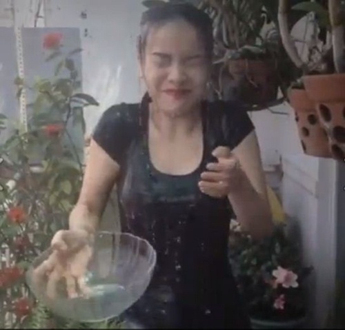 Hồ Ngọc Hà bị thách thức đổ xô nước đá lên đầu - 11