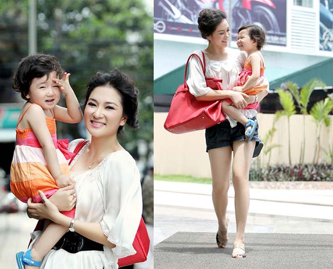 Tiểu công chúa của HH Nguyễn Thị Huyền được khen có có nhiều nét xinh giống mẹ.
