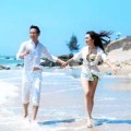 Hậu trường - MC Anh Quân và Kavie Trần nồng nàn trên biển vắng