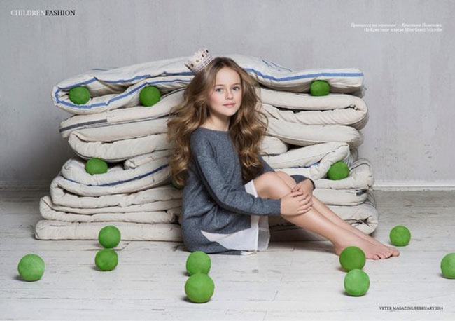 Thành công và được nhiều người biết đến khi còn rất nhỏ tuổi là cô bé người mẫu nhí Kristina Pimenova. 
