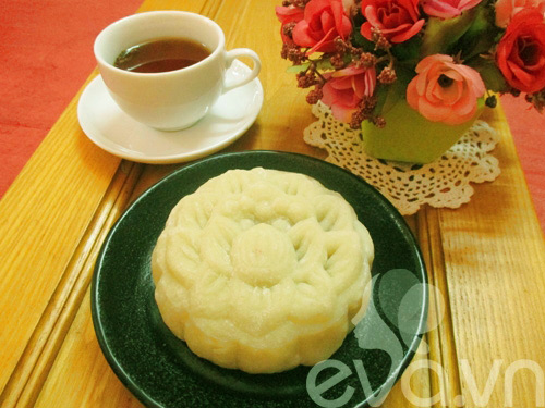 Bánh Trung thu dẻo lá dứa nhân sữa dừa - 9
