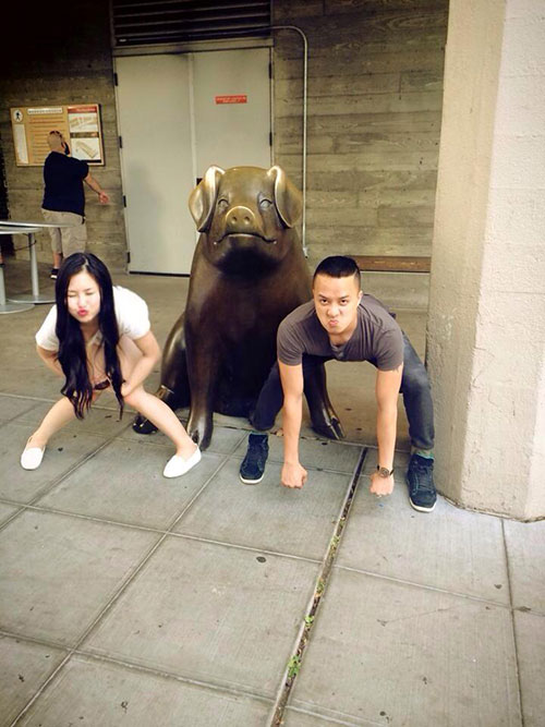 Hương Tràm tung tăng tại Mỹ sau scandal hở hang - 1