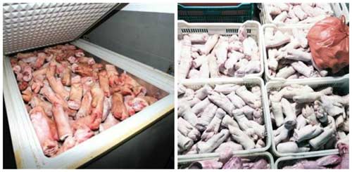 TQ: Tràn lan chân lợn nhiễm chất tẩy rửa ở chợ - 1