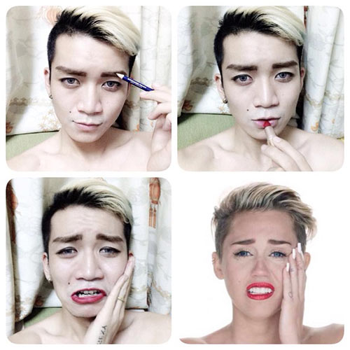 Chàng đồng tính Việt giỏi hóa trang thành người nổi tiếng - 6