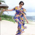 Làng sao - Trương Thị May hồn nhiên tung tăng trước biển