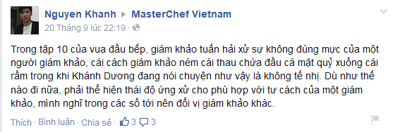 Khán giả bất bình cách ứng xử của GK MasterChef Việt - 6