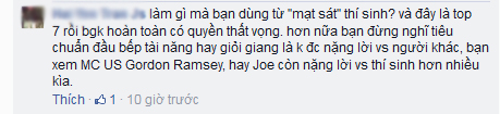 Khán giả bất bình cách ứng xử của GK MasterChef Việt - 10
