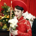 Thời trang - Những chiếc áo dài cưới "ăn điểm" của sao Việt