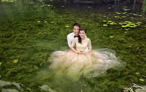 Bộ hình cưới ngọt ngào của cặp đôi quot;mối tình đầuquot; - 1