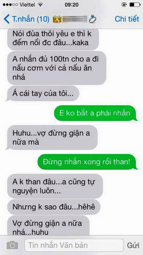 Nhắn 100 tin làm lành với người yêu vì lỡ like ảnh bạn gái cũ