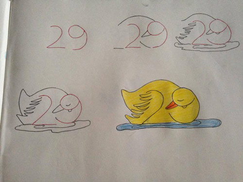 Hướng dẫn bé vẽ con vật từ chữ số cực kì đơn giản và sáng tạo - hình ảnh 8