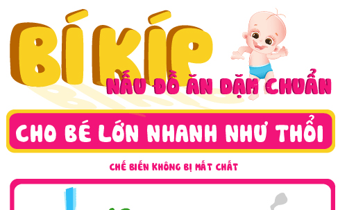 Bí kíp nấu đồ ăn dặm quot;chuẩnquot;, bé lớn nhanh như thổi - 1