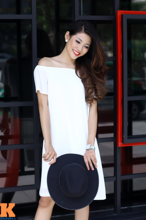 Cô gái Sài Gòn đẹp như thiên thần xuống phố nhờ màu trắng - 2