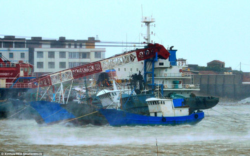 Kinh hoàng siêu bão hất tung xe tải, làm lung lay máy bay - 4