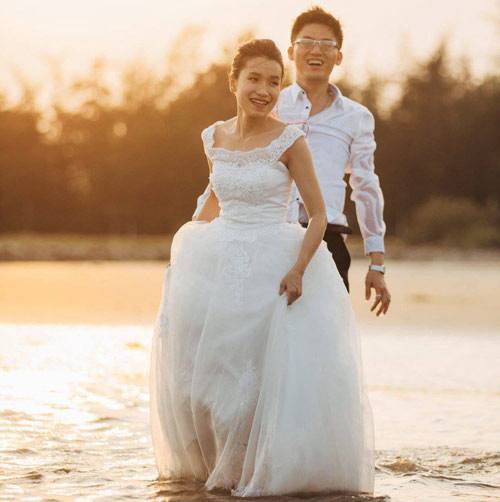 Ảnh cưới đáng yêu của nàng Việt, chàng Đài - 4