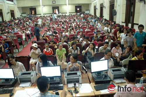 Ngày cuối cùng chốt NV1, thí sinh điểm cao nộp hồ sơ xét tuyển dồn dập - 1